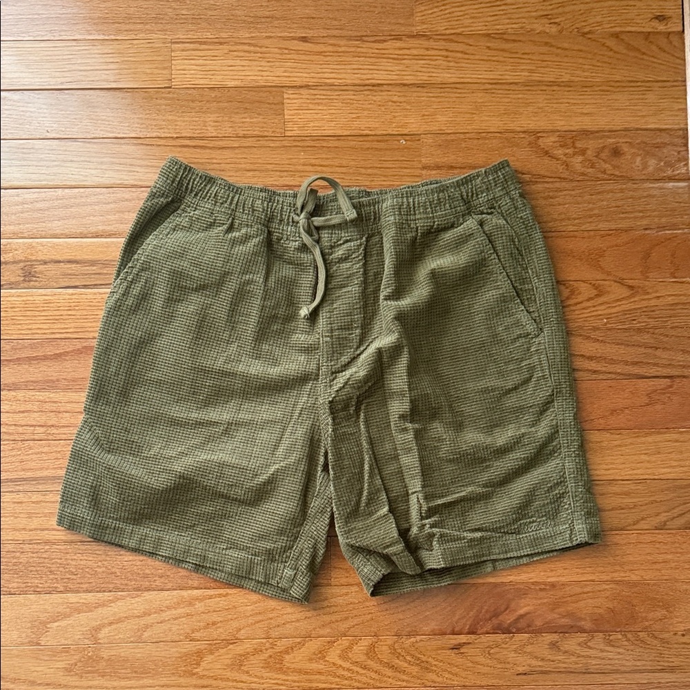 Katin Men's Olive Green Waffle Drawstring Shorts